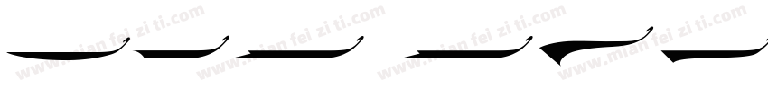 LHF Flash Script Swashes字体转换